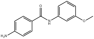 4-氨基-N-(3-甲氧基苯基)苯甲酰胺 结构式