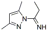 1H-Pyrazole-1-methanimine,  -alpha--ethyl-3,5-dimethyl- 结构式