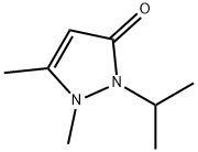 3H-Pyrazol-3-one,  1,2-dihydro-1,5-dimethyl-2-(1-methylethyl)- 结构式