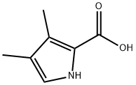 3,4-二甲基吡咯-2-甲酸 结构式