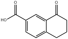 8-氧代-5,6,7,8-四氢萘-2-羧酸 结构式