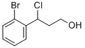 3-(2-BROMOPHENYL)-3-CHLOROPROPAN-1-OL 结构式