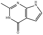 1,7-二氢-2-甲基-4H-吡咯[2,3-D]嘧啶-4-酮 结构式