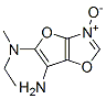 Furo[2,3-d]oxazole-5,6-diamine,  N-ethyl-N-methyl-,  3-oxide  (9CI) 结构式