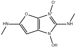 1H-Furo[2,3-d]imidazole-2,5-diamine,  1-hydroxy-N,N-dimethyl-,  3-oxide  (9CI) 结构式