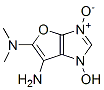 1H-Furo[2,3-d]imidazole-5,6-diamine,  1-hydroxy-N,N-dimethyl-,  3-oxide  (9CI) 结构式