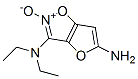 Furo[2,3-d]isoxazole-3,5-diamine,  N,N-diethyl-,  2-oxide  (9CI) 结构式