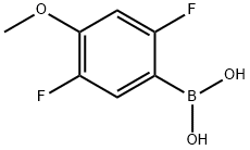 2.5-二氟-4-甲氧基苯硼酸 结构式