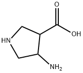 3-Pyrrolidinecarboxylicacid,4-amino- 结构式