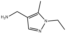 (1-乙基-5-甲基-吡唑-4-基)甲胺 结构式