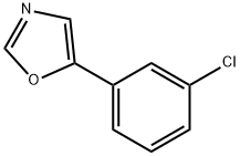 5-(3-氯苯基)噁唑 结构式