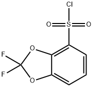 2,2-Difluoro-benzo[1,3]dioxole-4-sulfonyl chloride 结构式