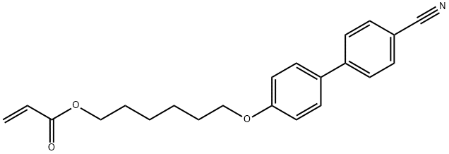 4'-(6-(丙烯酰氧基)己氧基)联苯腈 结构式