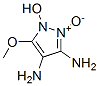 1H-Pyrazole-3,4-diamine,  1-hydroxy-5-methoxy-,  2-oxide 结构式