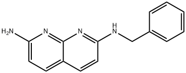 1,8-Naphthyridine-2,7-diamine,  N-(phenylmethyl)-  (9CI) 结构式