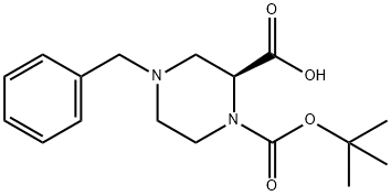 (S)-1-BOC-4-苯基哌嗪-2-羧酸 结构式