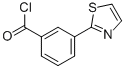 3-(1,3-噻唑-2-基)苯甲酰氯 结构式