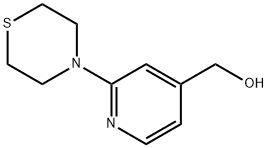 (2-硫代吗啉吡啶-4-基)甲醇 结构式