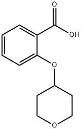 2-(四氢吡喃-4-基氧基)苯甲酸 结构式