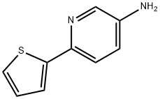 6-(噻吩-2-基)吡啶-3-胺 结构式