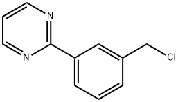 2-[3-(氯甲基)苯基]嘧啶 结构式