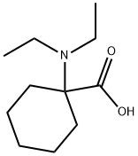 1-(二乙氨基)环己烷-1-羧酸 结构式