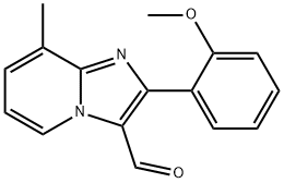 2-(2-甲氧苯基)-8-甲基咪唑并[1,2-A]吡啶-3-甲醛 结构式