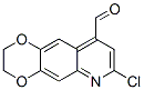 1,4-Dioxino[2,3-g]quinoline-9-carboxaldehyde,  7-chloro-2,3-dihydro- 结构式