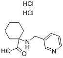 1-[(PYRIDIN-3-YLMETHYL)-AMINO]-CYCLOHEXANECARBOXYLIC ACID DIHYDROCHLORIDE 结构式