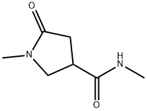 N,N'-二甲基-5-吡咯烷酮-3-甲酰胺 结构式