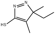3H-Pyrazole-5-thiol,  3-ethyl-3,4-dimethyl- 结构式