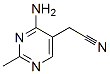 5-Pyrimidineacetonitrile, 4-amino-2-methyl- (7CI) 结构式