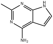 2-甲基-7H-吡咯并[3,2-E]嘧啶-4-胺 结构式