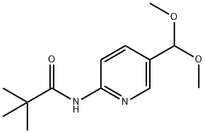 N-(5-(二甲氧基甲基)吡啶-2-基)新戊酰胺 结构式