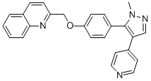 2-[4-(2-METHYL-4-PYRIDIN-4-YL-2H-PYRAZOL-3-YL)-PHENOXYMETHYL]-QUINOLINE 结构式