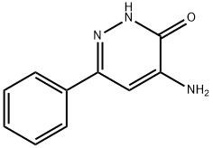 4-氨基-6-苯基哒嗪-3(2H)-酮 结构式