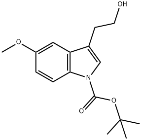 N-BOC-5-METHOXYTRYPTOPHOL 结构式
