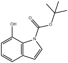 7-羟基-1H-吲哚-1-羧酸叔丁酯 结构式