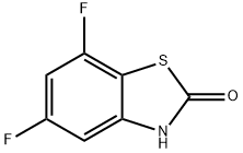 5,7-二氟-2(3H)苯并噻唑酮 结构式