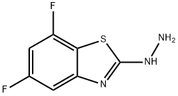 5,7-DIFLUORO-2(3H)-BENZOTHIAZOLONEHYDRAZONE 结构式