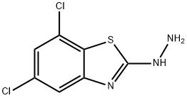 5,7-DICHLORO-2(3H)-BENZOTHIAZOLONEHYDRAZONE 结构式