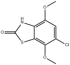 6-CHLORO-4,7-DIMETHOXY-2(3H)-BENZOTHIAZOLONE 结构式