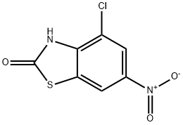 4-CHLORO-6-NITRO-2(3H)-BENZOTHIAZOLONE 结构式