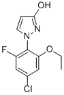 1-(4-CHLORO-6-ETHOXY-2-FLUOROPHENYL)-3-HYDROXY-1H-PYRAZOLE 结构式