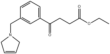 4-(3-((2,5-二氢-1H-吡咯-1-基)甲基)苯基)-4-氧代丁酸乙酯 结构式