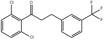 2',6'-DICHLORO-3-(3-TRIFLUOROMETHYLPHENYL)PROPIOPHENONE 结构式