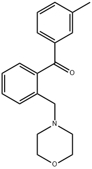 3'-METHYL-2-MORPHOLINOMETHYL BENZOPHENONE 结构式