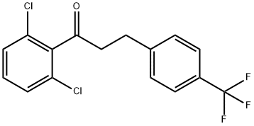 2',6'-DICHLORO-3-(4-TRIFLUOROMETHYLPHENYL)PROPIOPHENONE 结构式