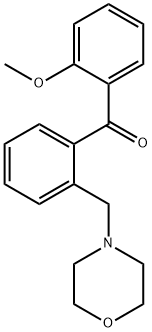 2-METHOXY-2'-MORPHOLINOMETHYL BENZOPHENONE 结构式