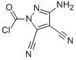 Pyrazole-1-carbonyl chloride, 3-amino-4,5-dicyano- (7CI) 结构式